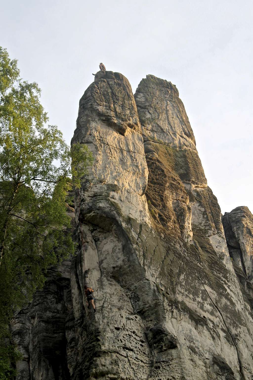 Climbers on Prachovska Capka