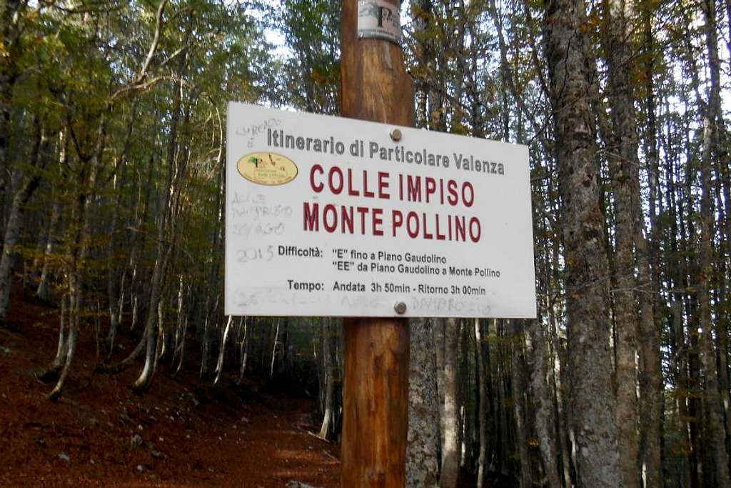 Signposting (Colle d'Impiso)