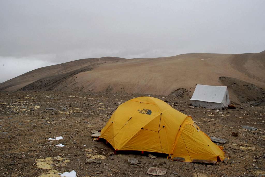 Summit Campsite Before Snowfall