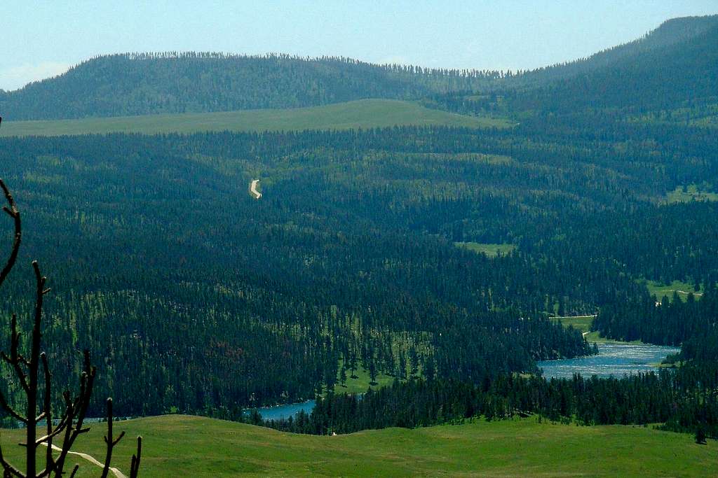 View of Deerfield Lake, Green Mountain and Copper Mountain