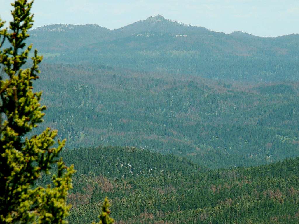 Flag Mountain view of Custer Peak