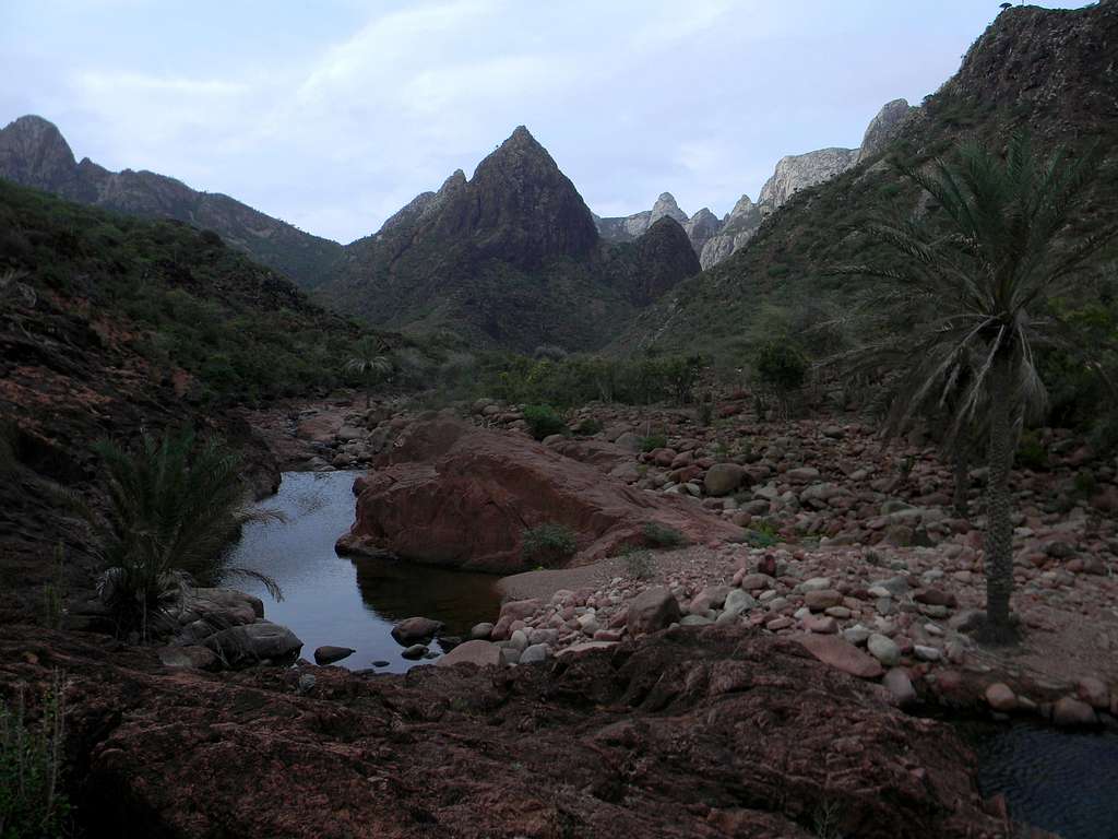 Pools in the Haghier Mountains