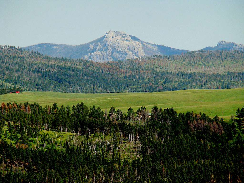 Hat Mountain view of Black Elk Peak