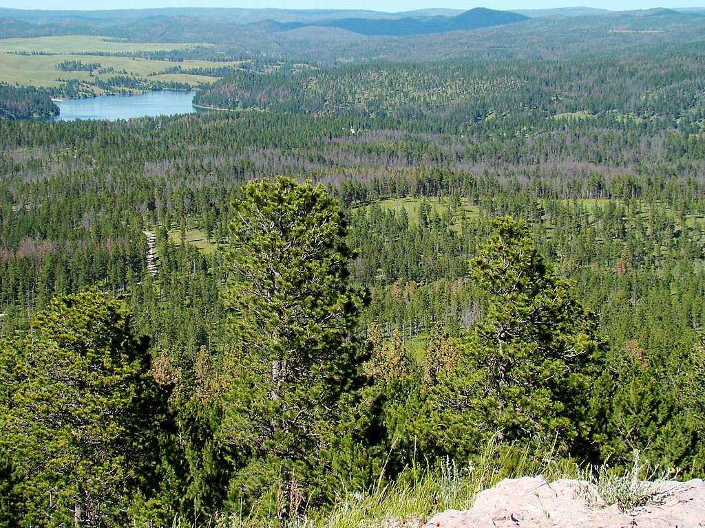 View of Deerfield Lake and Castle Peak