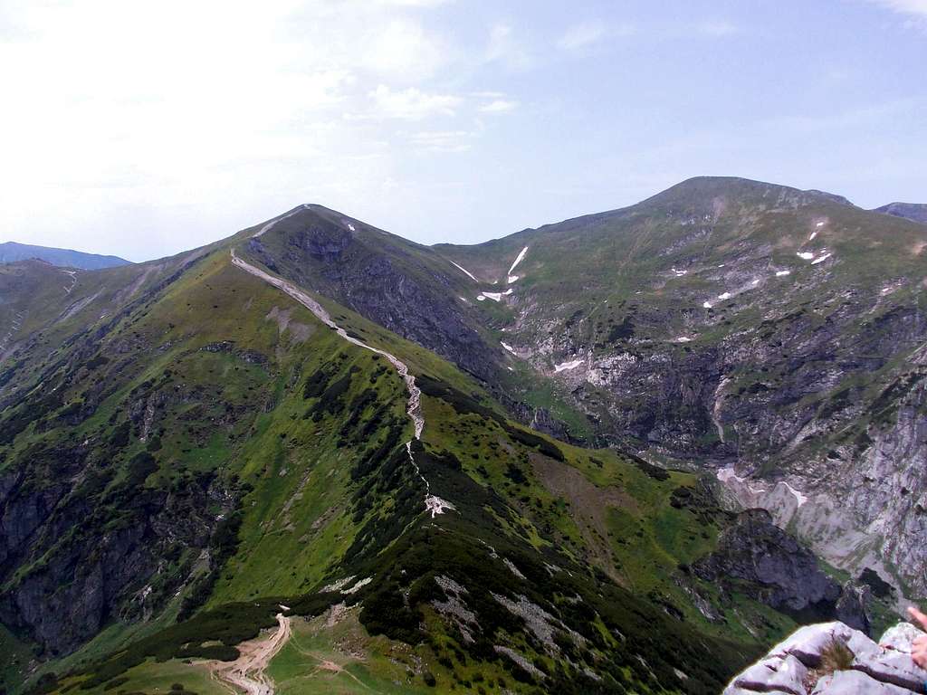 View from the trail leading to the top of Mount Giewont