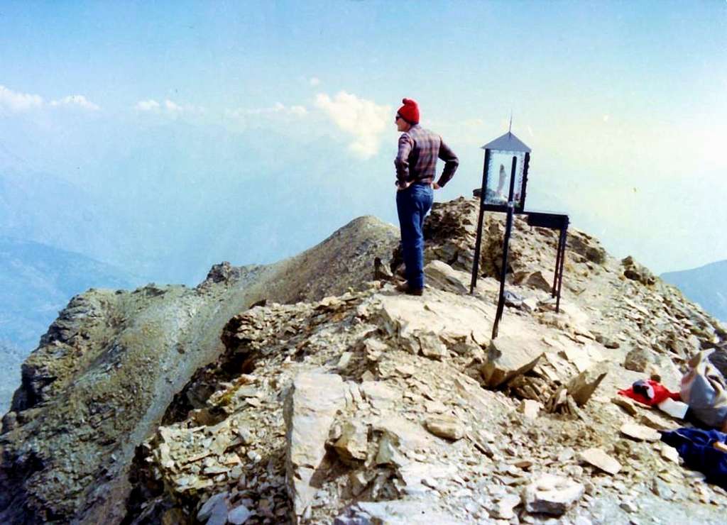 Mont Fallère Summit after Northern Little Wall 1972