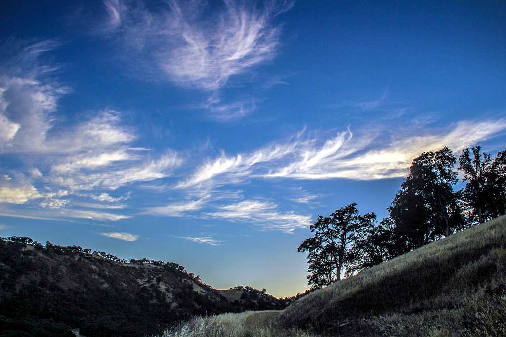 Afternoon sky above Waterplant Ridge