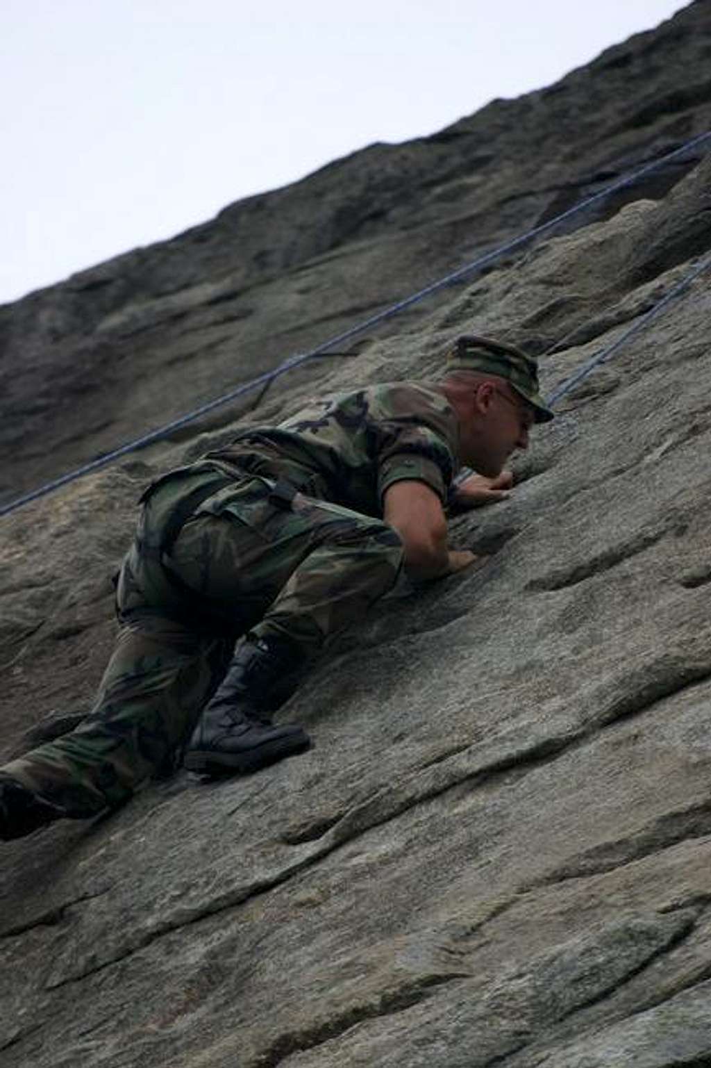 SSG N (Greg) climbing Mount...