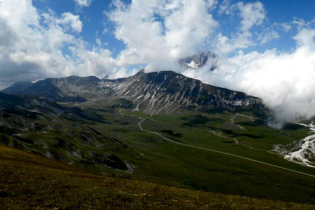 Corno Grande and Mt Aquila (from Mt. S. Gregorio di Paganica)