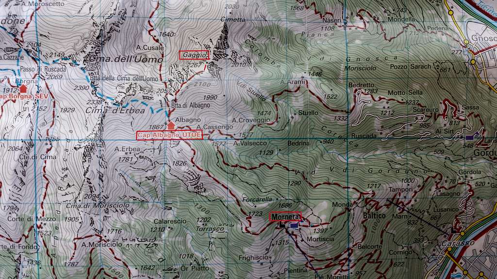 Gaggio Route map 2