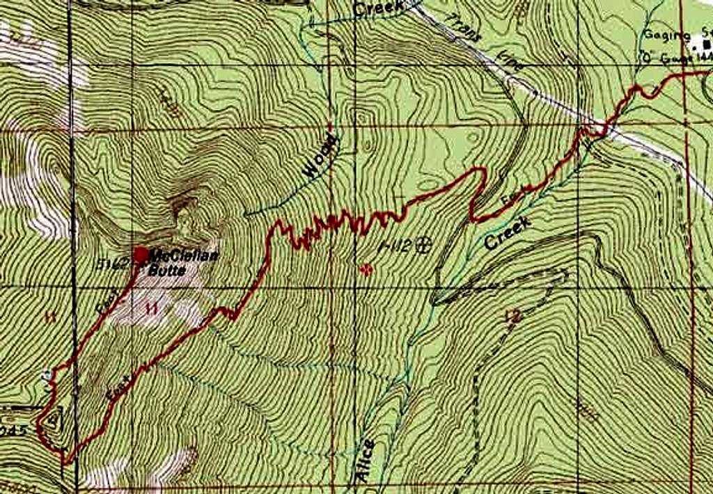 Topo of the route