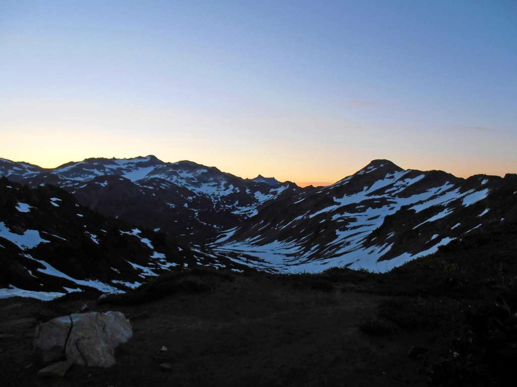 PCT up to Red Pass predawn