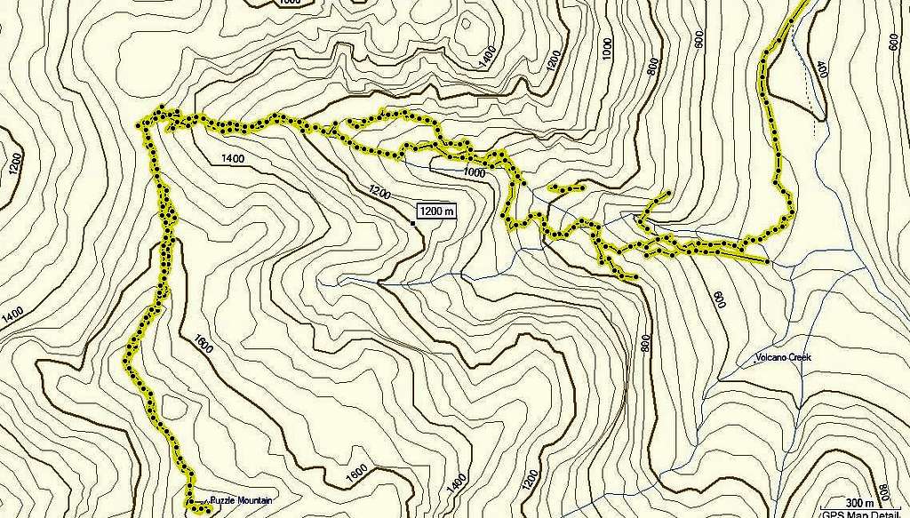 Puzzle Mtn. GPS track