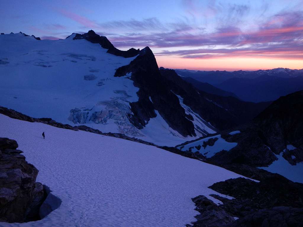 Neve Glacier Sunset