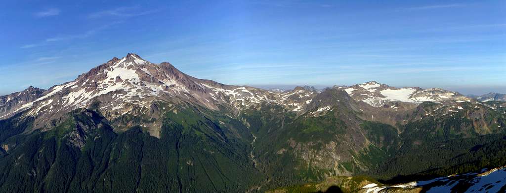 Glacier Peak and Kololo Peak from Black Mountain