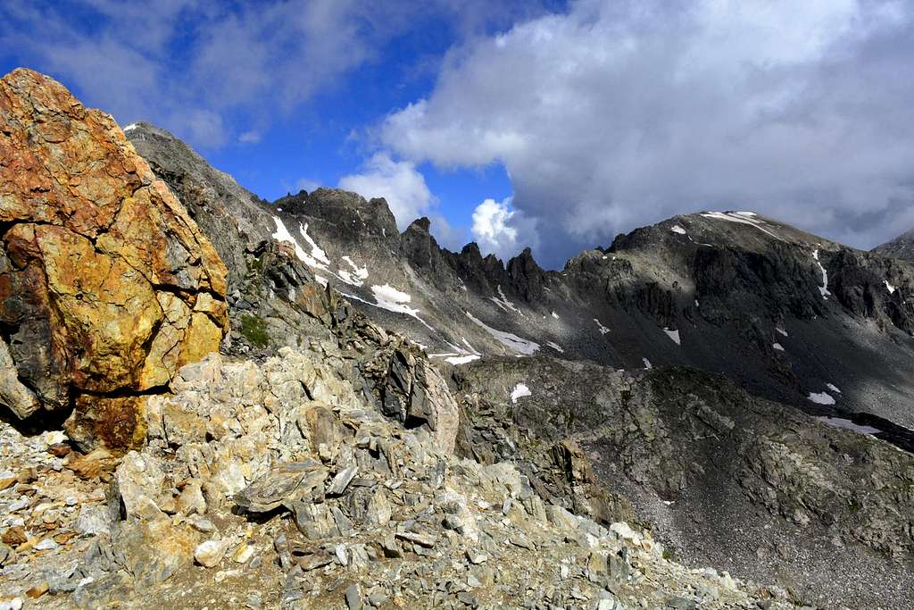 Tenmile Range from Quandary Peak's west ridge