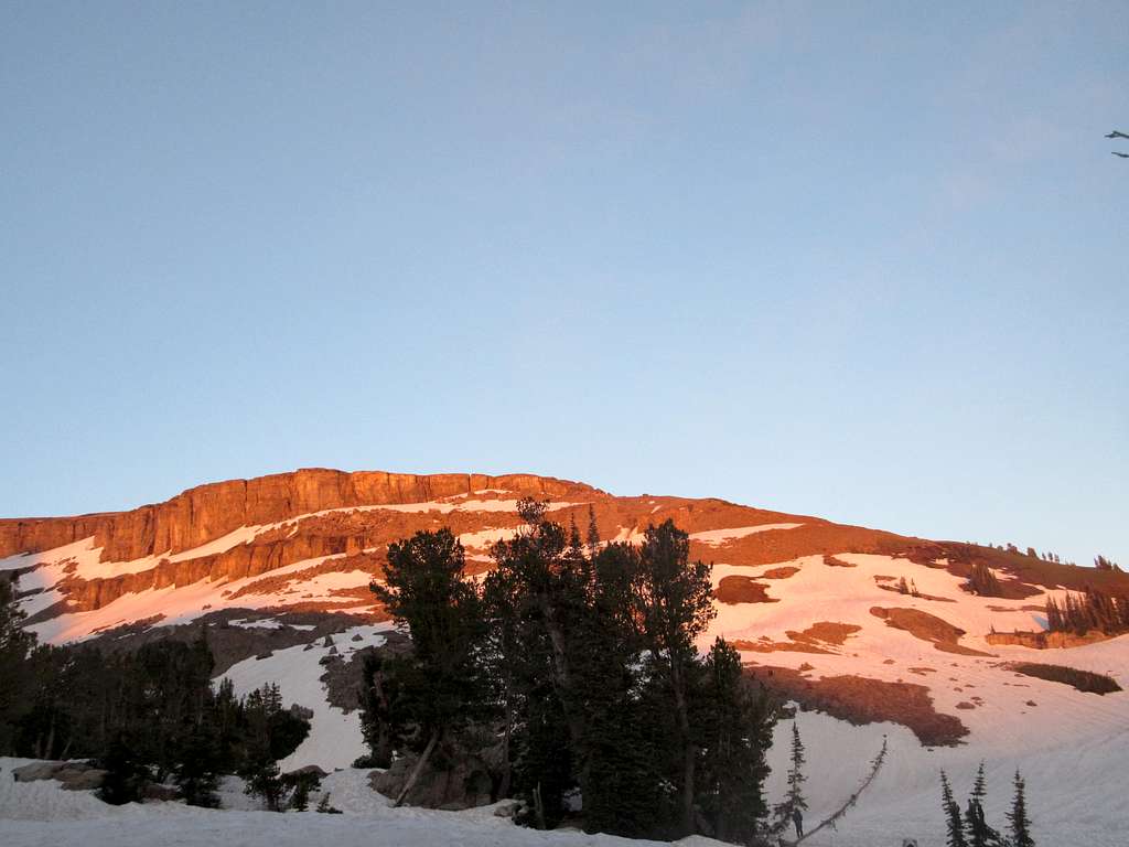 Alpenglow on the Wall