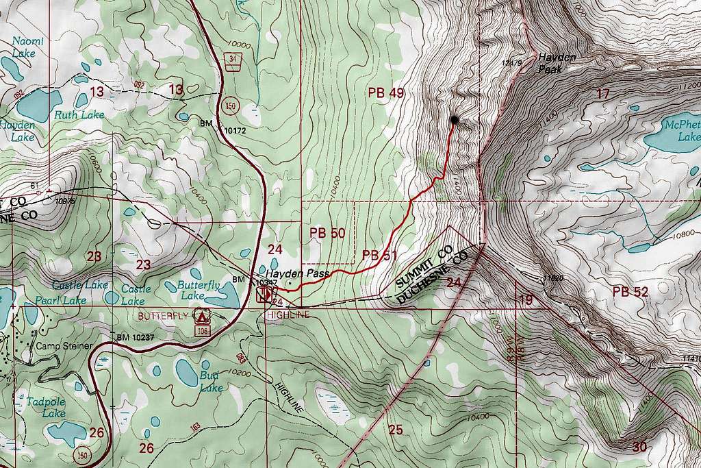 Iron Hayden Wall Location Map