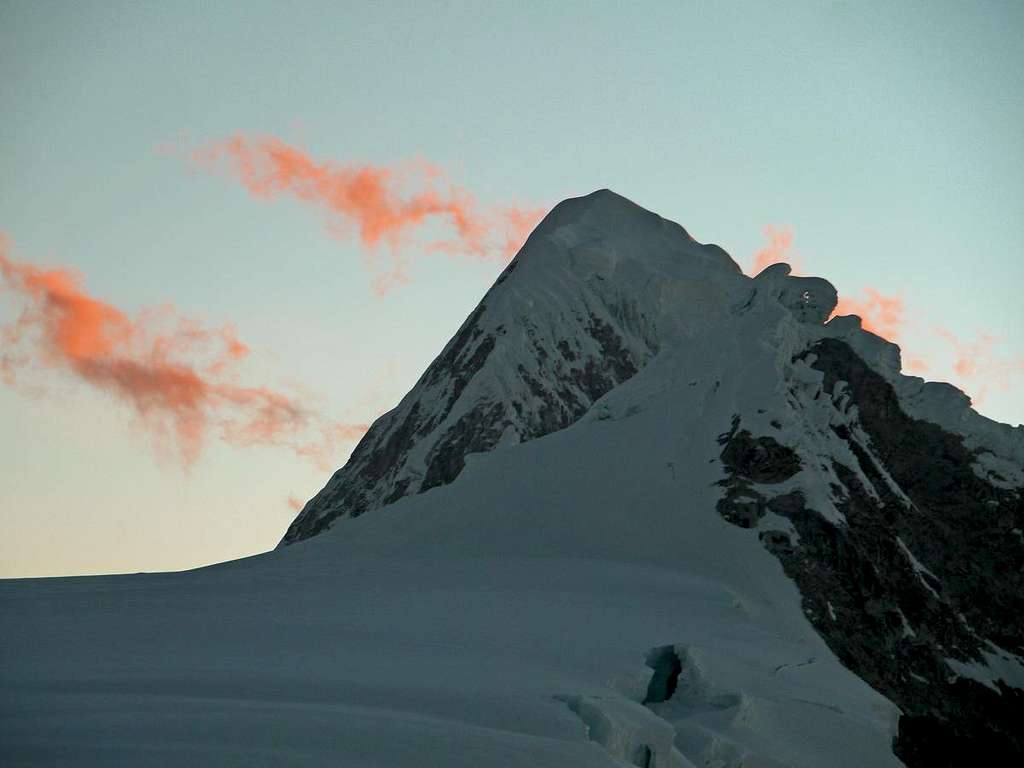 Pink Clouds over the Ridge