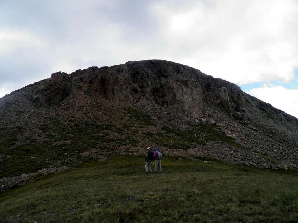 Just below Ute Peak's summit