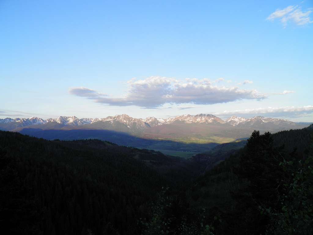 Gore Range from Ute Pass Trail