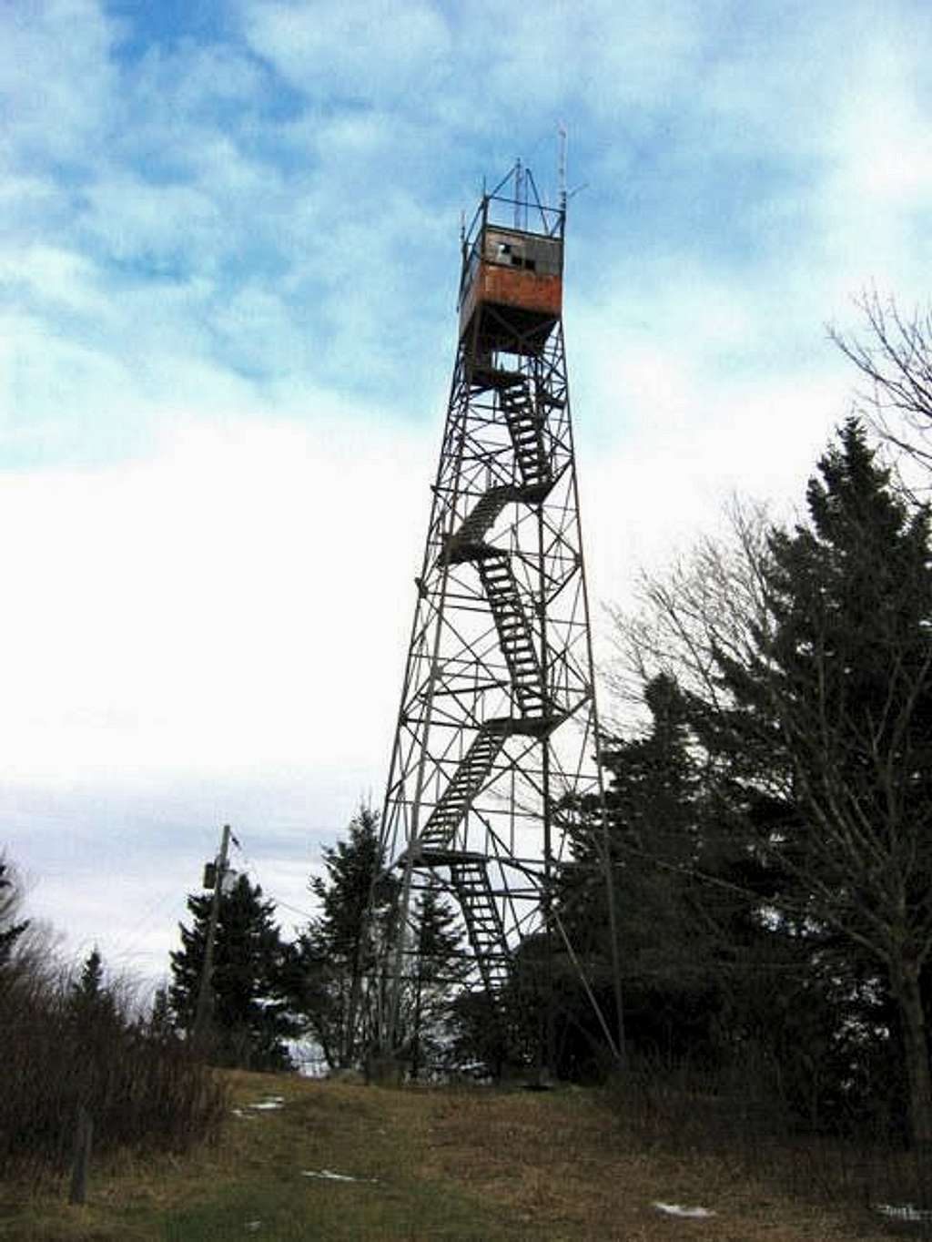The old fire tower. The...