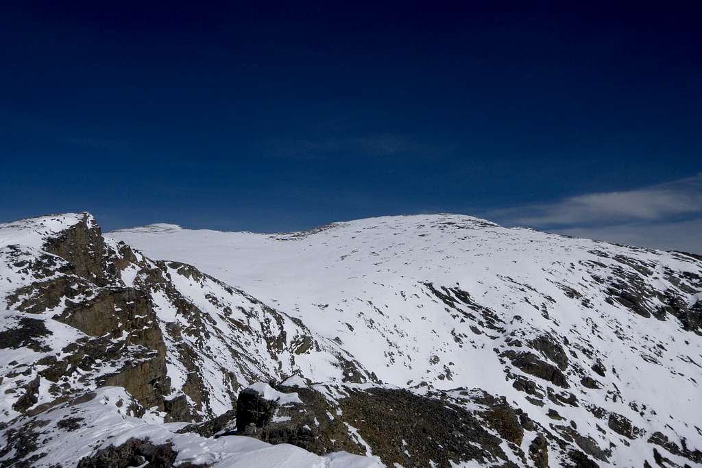 Snow covered summit