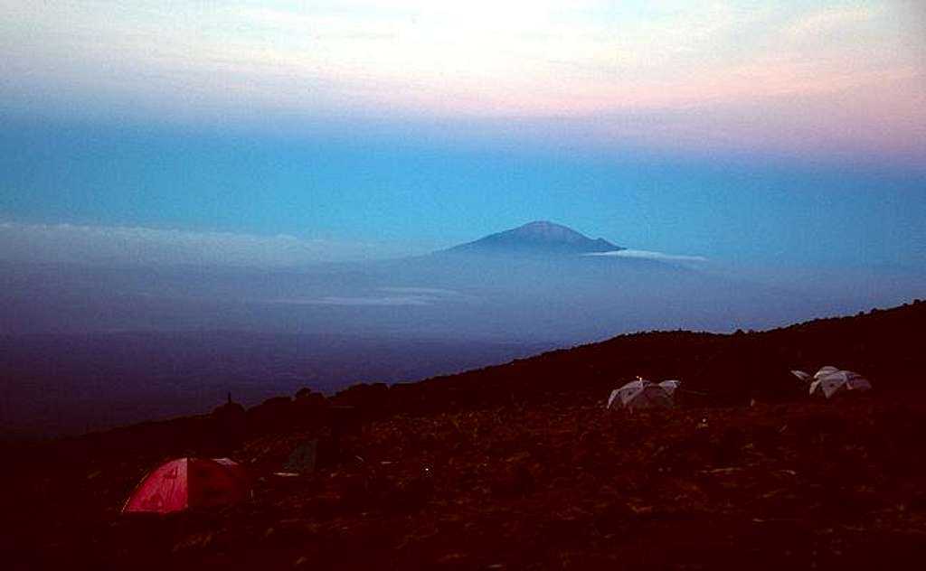 Mount Meru seen from Karanga...