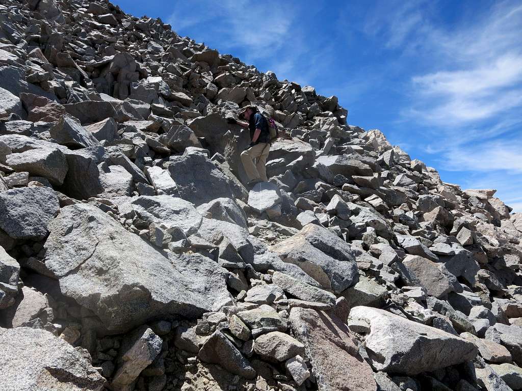 Climbing Mt Agassiz