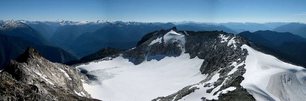 Monogram Glacier from Little Devil Peak