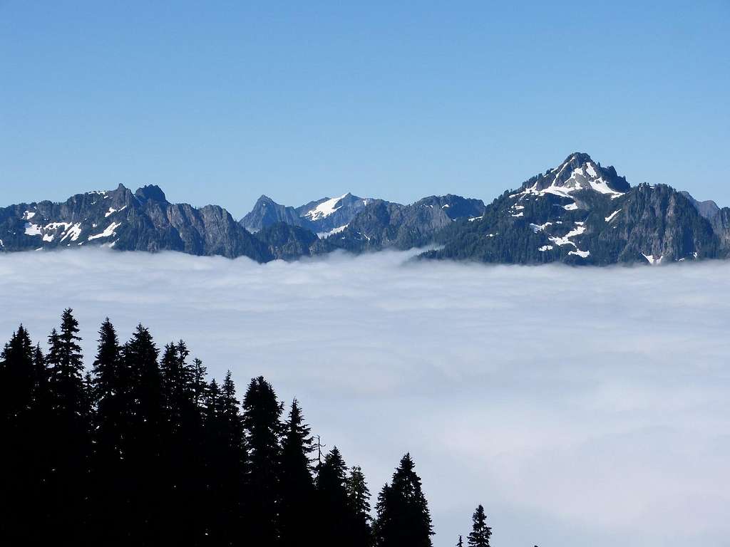 Cascade Peaks in the Clouds