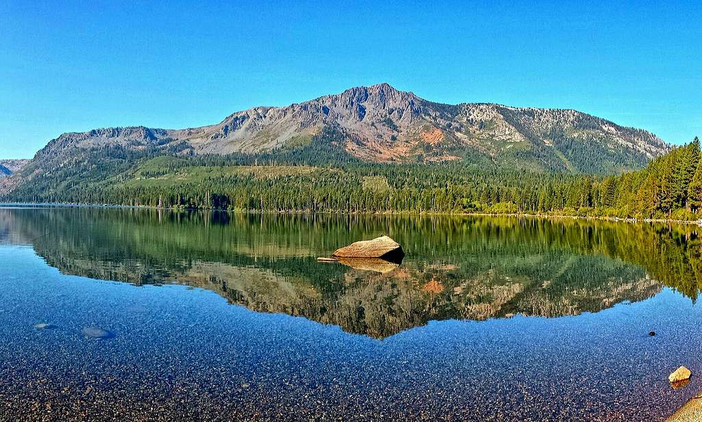 Mt Tallac Reflected In Fallen Leaf Lake