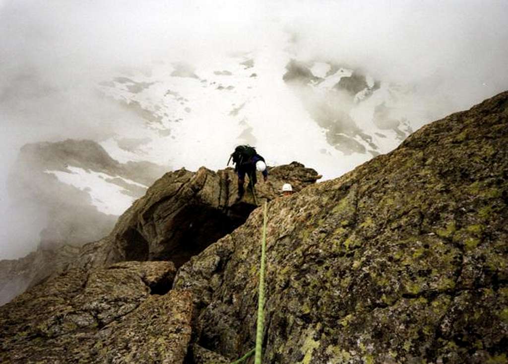 Climbing on the Keschnadel....