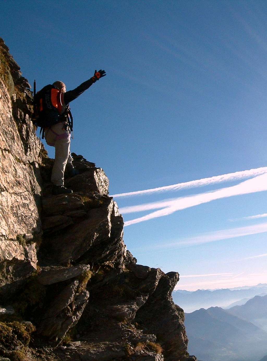 Cima delle Anime, rocky steps on the East ridge