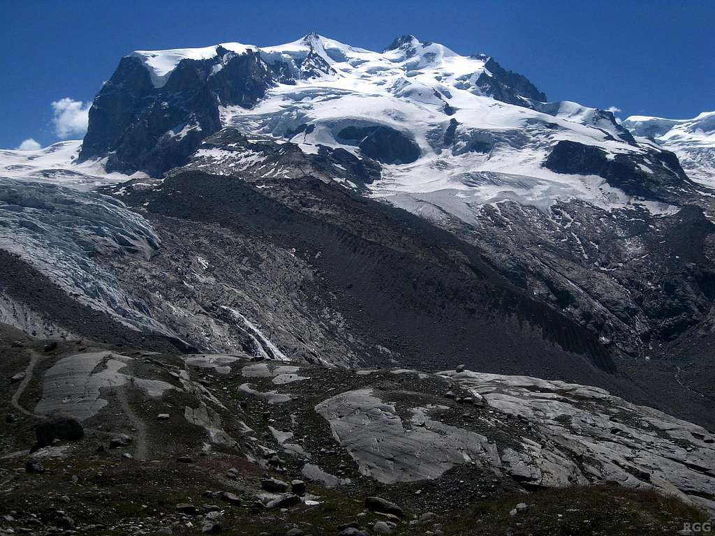 Monte Rosa, with Nordend and Dufourspitze