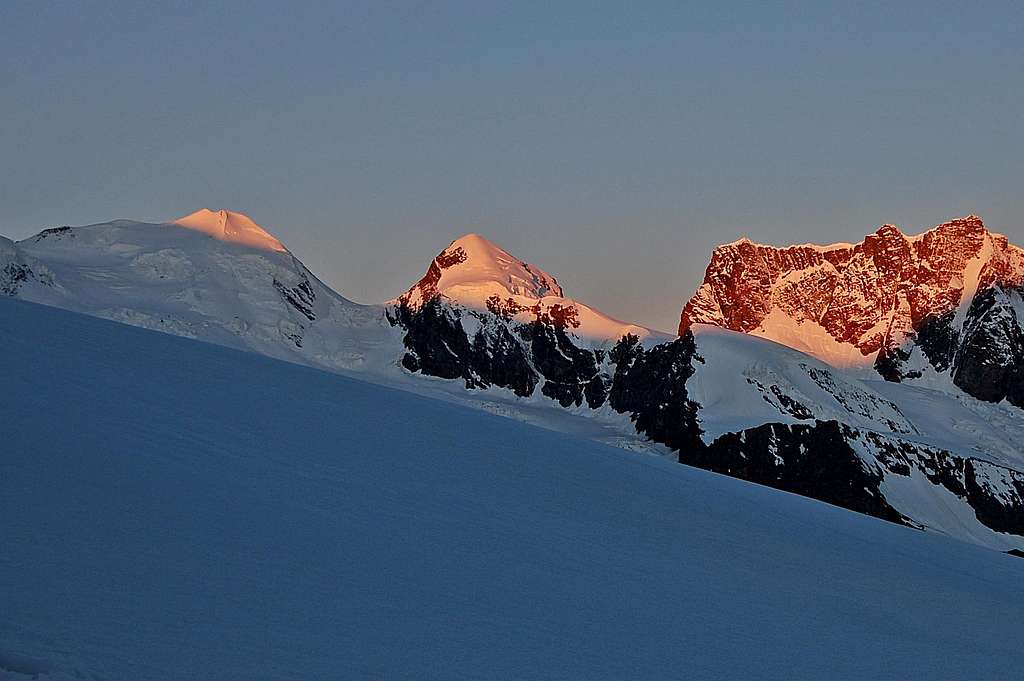 Castor & Pollux catching the alpenglow