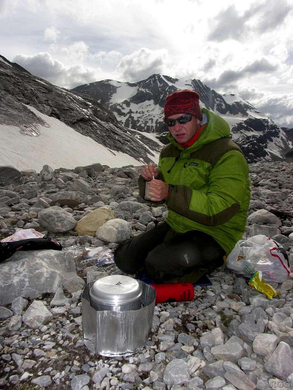 Cooking at high camp