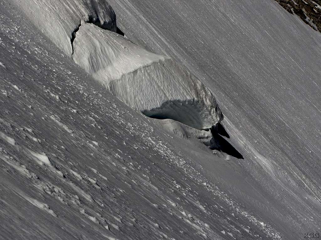 Ice formation on the Abberg Glacier