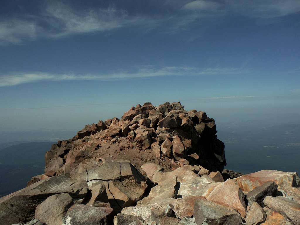 The true summit of Mount McLoughlin