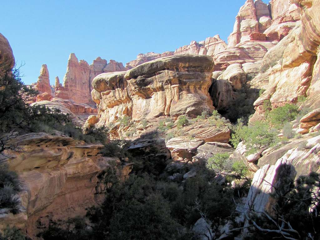 Traversing the wall of Canyon