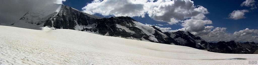 Bishorn panorama from the Brunegg Glacier