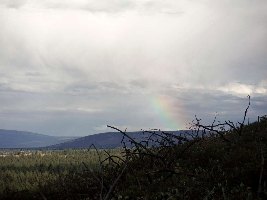 Rainbow over the eastern mountain