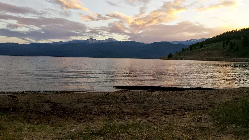 Sunset at Hebgen Lake