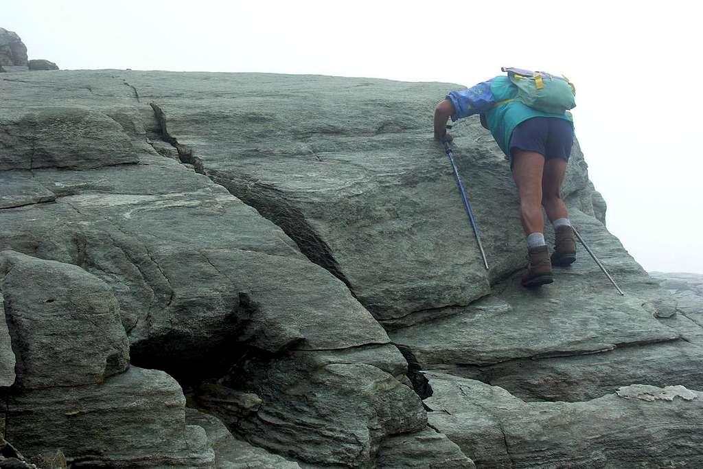 T. Ponton Scrambling or climbing on W-NW Edge? 2005