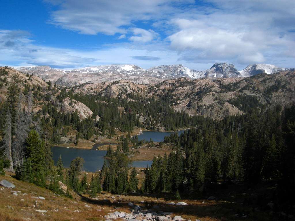 View from the saddle above Martin Lake