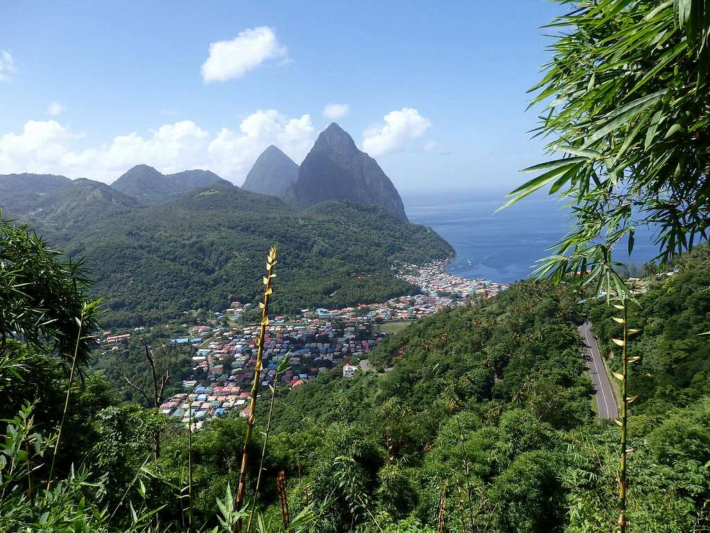 Pitons and Soufrière