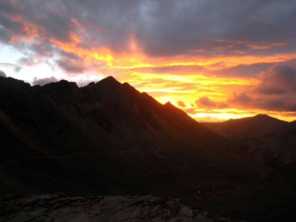 Sunrise over Malemute Peak