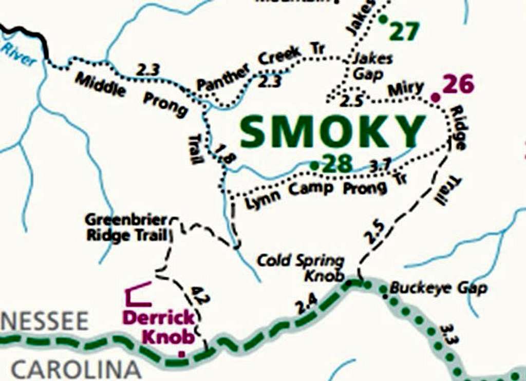 Cold Spring Knob Route