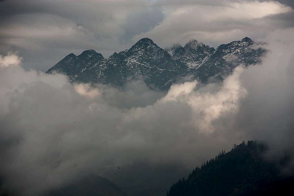 High Tatras from Wierchporoniec