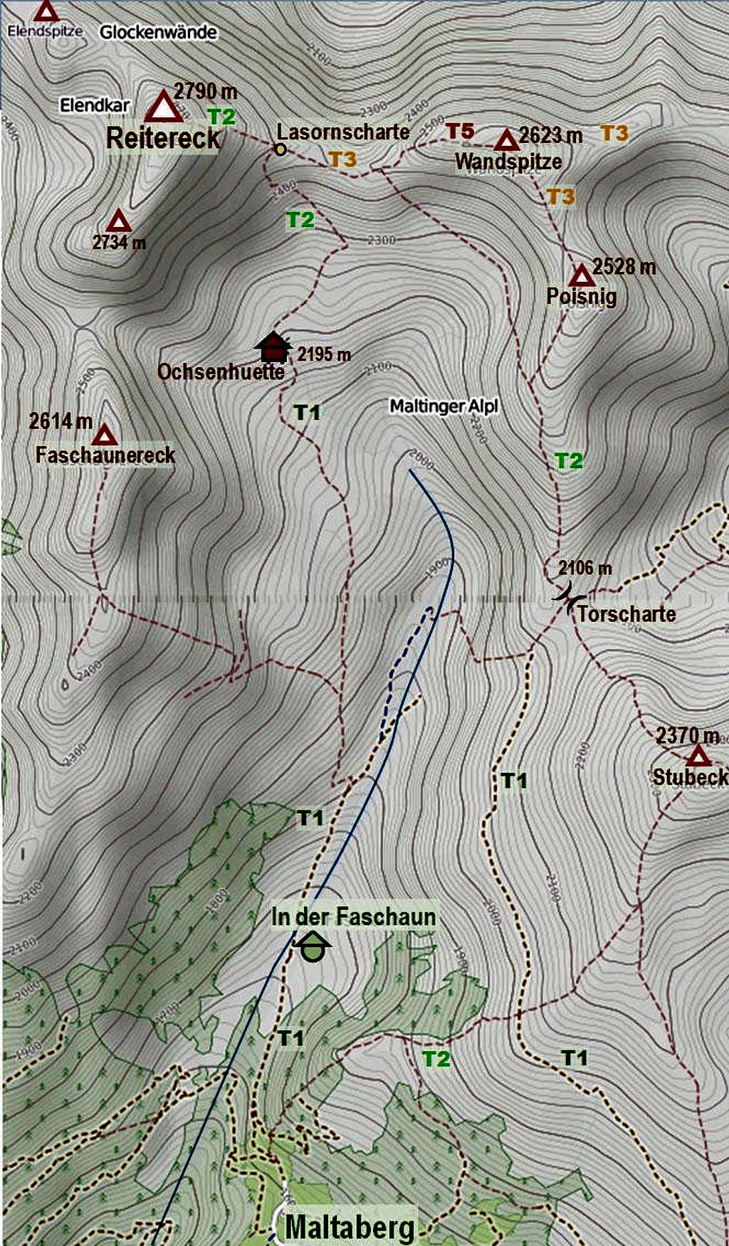 Reitereck map